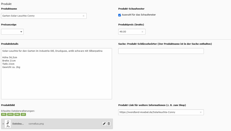 Einfache Eingabemöglichkeit, strukturiert, klar und übersichtlich.